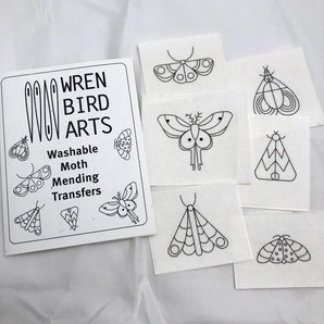 Moth Embroidery Transfers