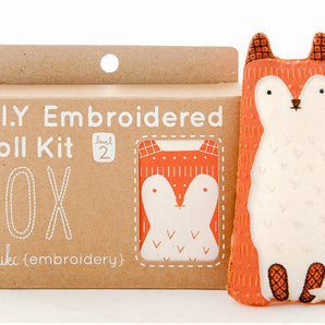 Fox Embroidery Kit