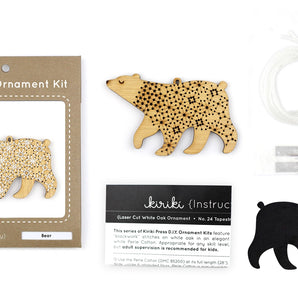 Bear - Diy Stitched Ornament Kit