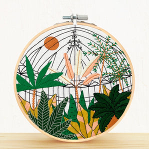 Botanical Greenhouse Garden - Embroidery Kit