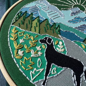 Trail Dog Embroidery Kit