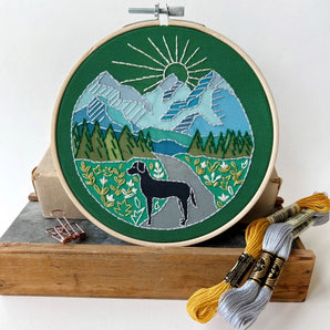 Trail Dog Embroidery Kit