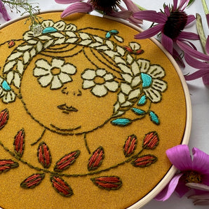 Flower Child Embroidery Kit