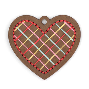 Gingerbread Heart - Diy Stitched Ornament Kit