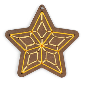 Gingerbread Star - Diy Stitched Ornament Kit