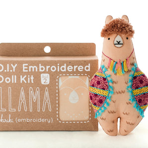 Llama Embroidery Kit