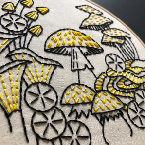 Mushroom Embroidery Kit