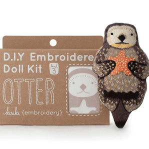 Otter Embroidery Kit