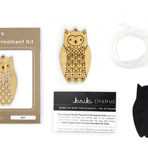 Owl - Diy Stitched Ornament Kit