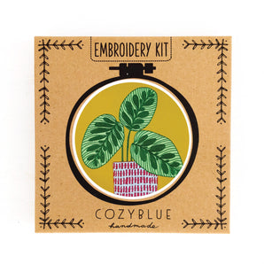 Peacock Plant Embroidery Kit