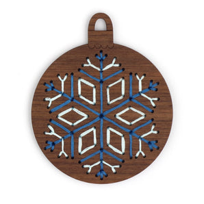 Snowflake - Diy Stitched Ornament Kit